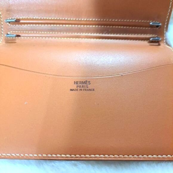 Hermes' Agenda Box Calf Leather Notebook Cover Authentic - Picture 3 of 12
